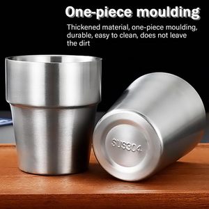 4 PCS Portable Double Wall 300ml <strong>Camping</strong> Mug 304 Stainless Steel Coffee Mugs with Carry Bag - Product Image 4