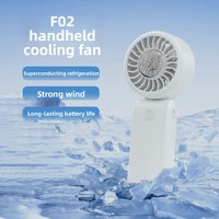 Sınır Ötesi Yeni Stil Soğutmalı El Tipi Mini Fan USB Şarjlı Taşınabilir Katlanabilir Fırçasız Motor 5 Hızlı 3-6 Saat İngilizce