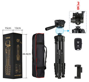 Accesorios para cámara de fotografía de gran venta, trípode desmontable, trípode de aluminio portátil, Mini trípode para cámara <span class=keywords><strong>Dslr</strong></span> - Product Image 5