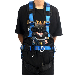 เข็มขัดนิรภัยแบบตาข่าย Zhongyu ขนาด 4 ซม. รับน้ำหนักได้ 100 กก. พร้อมห่วงรูปตัว D 2 จุด สำหรับงานที่สูง - Product Image 5