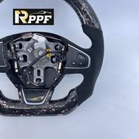 Volant en cuir et fibre de carbone personnalisé Rppf pour Renault Clio4 Rs