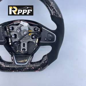 Volant en cuir et fibre de carbone personnalisé Rppf pour Renault Clio4 <span class=keywords><strong>Rs</strong></span> - Product Image 5