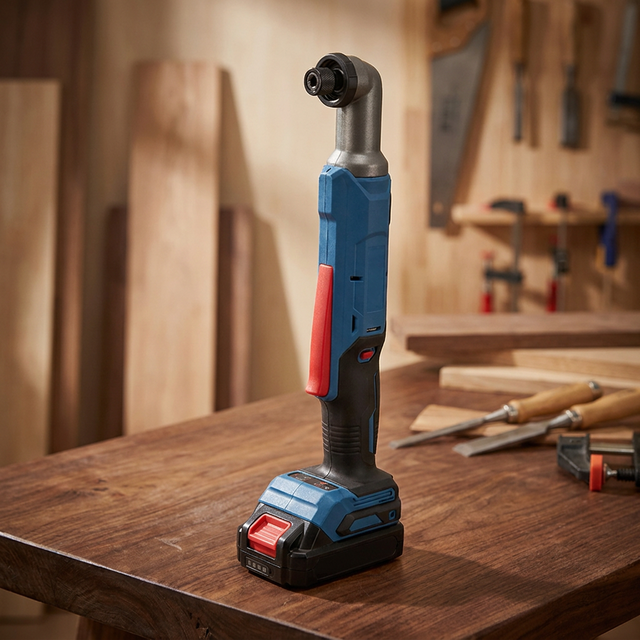 DongCheng Industrial Grade DIY Cordless Brushless Right Angle Impact Screwdriver 20V Lithium-ion Battery Power Tool