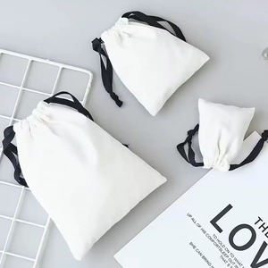 Bolsa de Lona de Algodón al por Mayor con Cordón para Joyería y Zapatos, para Empaque de Regalos, con Impresión de Logotipo Personalizado - Product Image 2