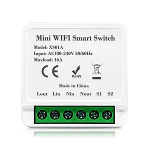 1/2/3/4 Gang 10A 16A DIY Tuya Wifi Zigbee akıllı duvar işık uzaktan kumanda anahtar modülü röle ev Automotion Google Alexa ses