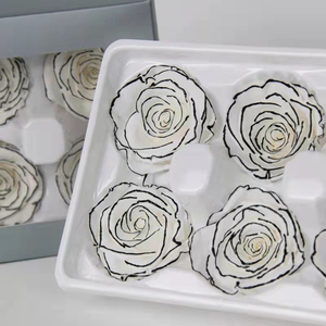 Bouquet de roses noires séchées américaines, longue durée, vraies roses éternelles, arrangements floraux pour décorations florales, Saint-Valentin - Product Image 5