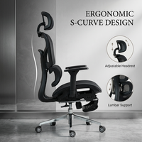 Chaise de bureau ergonomique pour le travail à domicile, le jeu et l'ordinateur, avec hauteur et accoudoirs réglables, design moderne pour les hôpitaux et les hôtels