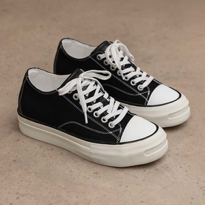 2026 Spring Low-<b>top</b> Canvas Sneakers for Fitness Leisure Skateboarding Shoes Rare Classic Thick-soled High-ankle Men's Shoes - Product Image 3
