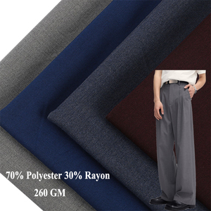 Người Đàn Ông Của Quần Quần Trang Phục Chính Thức Phù Hợp Với Tùy Chỉnh 260 Gm Viscose/Polyester 70 Polyester 30 Rayon Đồng Phục Vải Bán Buôn Nhà Sản Xuất - Product Image 1