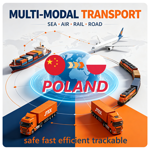 บริการขนส่งทางรถไฟและรถบรรทุกมืออาชีพจากจีนไปโปแลนด์ บริการขนส่งแบบหลายโหมด DDP DDU ส่งถึงหน้าประตู บริการตัวแทนรับจัดการขนส่งระหว่างประเทศ - Product Image 1