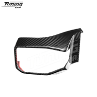 Finitions intérieures en fibre de carbone véritable pour Mustang S650 GT Eco Dark Horse 2024+ Pièces complémentaires non en PVC ou ABS avec motif en fibre de carbone