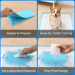 En gros, Tapis absorbant épais pour animaux de compagnie, style tendance, anti-fuite, spécial nettoyage, pour l'urine de chien et de chat - Product Image 2
