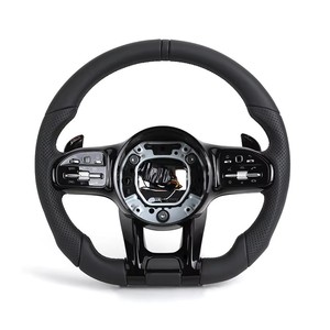 Pour Mercedes Benz Classe A W205 CLS W218 W169 W176 C216 <span class=keywords><strong>AMG</strong></span>, le volant sport personnalisé en noir piano est un volant classique avec une prise en main optimisée. - Product Image 1
