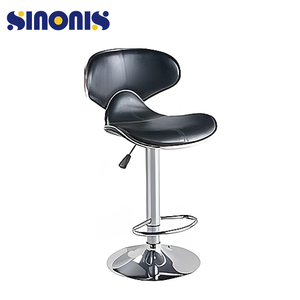 Sinonis Industrial moderno Mostrador de altura al aire libre cocina de lujo de cuero ajustable silla taburetes de Bar para hoteles comedor centros comerciales - Product Image 4