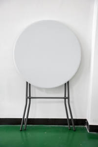 Moderno tavolo <span class=keywords><strong>da</strong></span> Cocktail pieghevole rotondo alto in plastica bianca <span class=keywords><strong>da</strong></span> 32 pollici <span class=keywords><strong>per</strong></span> eventi di festa all'aperto <span class=keywords><strong>per</strong></span> <span class=keywords><strong>bar</strong></span> - Product Image 4