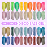 Caixuan Vernis permanent 2 étapes flash brillant paillettes réfléchissant disco uv couche de base vernis gel