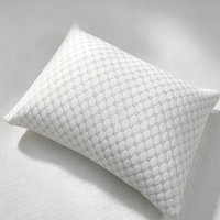 Oreiller cervical en mousse à mémoire de forme déchiquetée de qualité hôtelière - Toucher doux et luxueux, respirant, anti-acariens, hauteur réglable pour tous les types de sommeil