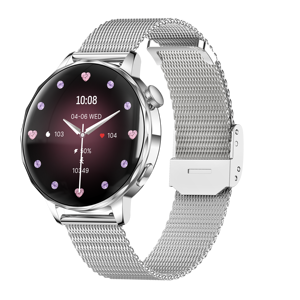 สมาร์ทวอทช์ I220 สำหรับผู้หญิง หน้าจอสัมผัส HD ขนาด 1.27 นิ้ว กันน้ำ IP67 รองรับการโทรผ่านบลูทูธ วัดอัตราการเต้นของหัวใจ วัดค่าออกซิเจนในเลือด รองรับโหมดกีฬามากกว่า 100 โหมด - Product Image 2