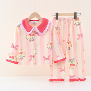 Conjunto <span class=keywords><strong>de</strong></span> <span class=keywords><strong>Pijama</strong></span> Navideño Cálido 100% Algodón <span class=keywords><strong>para</strong></span> Niños y Niñas, Patrón <span class=keywords><strong>de</strong></span> Dibujos Animados <span class=keywords><strong>para</strong></span> las Cuatro Estaciones, Manga Larga, Ropa <span class=keywords><strong>de</strong></span> Dormir Transpirable y Suave - Product Image 6