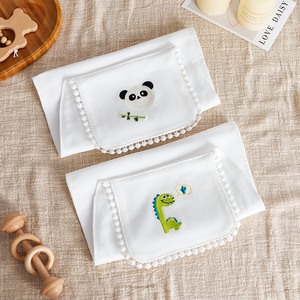 만화 아기 올 코튼 아동용 스웨트셔츠 통기성 면사 유치원 여름 자수 투피스 세트 Keaitao - Product Image 2