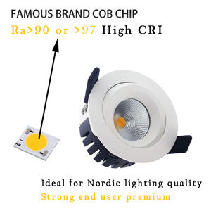Spot Encastrable LED COB Orientable 360° 8W Dimmable IP44 Anti-éblouissement CE EU Nordique - Product Image 3
