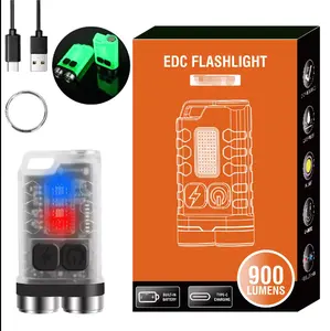 Offer Sample >12 Mini White Light Edc Portable Flashlight Rechargeable Tactical Led