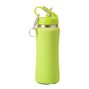 Backpacking Hiking Vacuum Insulated <b>Kettle</b> 600ml 750ml Stainless Steel Sports Water Bottle Straw Nozzle Lid Outdoor Beverage Pot - Product Image 1