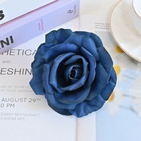 Haute Qualité Artificielle Rose Fleurs Tête Soie Fleur Roses Grandes Têtes De Fleurs Rose Rose pour La Maison De Noël Décoration De Mariage