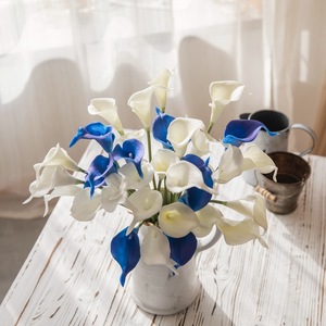 Fleurs artificielles de lys blancs en PU de haute qualité, toucher réaliste, pour <span class=keywords><strong>centre</strong></span> de table, mariage, fête, décoration de la maison - Product Image 4