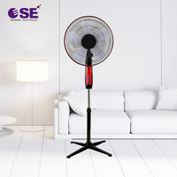 2025 nouveauté haute qualité 16 pouces ventilateur au sol pour bureau à domicile refroidissement contrôle mécanique matière plastique Durable