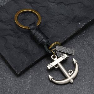 Llavero de Metal con Ancla de Barco Vintage, Simple y Creativo, Pequeño Regalo, Aleación de Cobre Antiguo, Hebilla Tejida para Colgar - Product Image 3