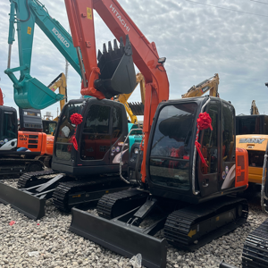 HITACHI ZX60 ZX70 ZX80 excavadoras de tamaño pequeño 6 toneladas 7 toneladas 8 toneladas excavadoras de segunda mano excavadoras de cadenas para la venta - Product Image 1