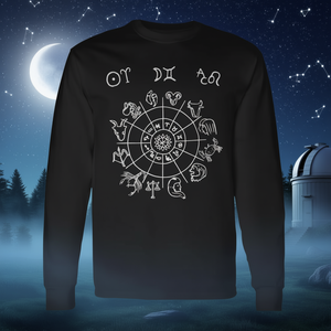 Camiseta de manga larga con diseño de Astrología: Aries Sol, Géminis Luna, Leo Ascendente - Product Image 3