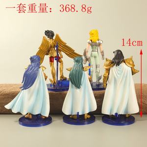 Figura de Anime de 14 cm, 5 Piezas/Juego, Figura de Anime de los Caballeros del Zodiaco, Juguetes Coleccionables de Manga - Product Image 3