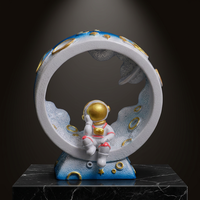 Lampe de nuit LED Astronaute pour vélo, anneau lumineux, décoration de bureau, cadeau personnalisé