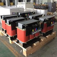 Transformateur sec triphasé 30 kVA prêt à l'installation avec armoire de protection