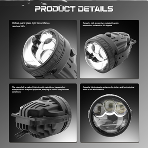Phare antibrouillard à double faisceau VAHID Factory 63 Watts FW323, lentille de phare antibrouillard universelle <span class=keywords><strong>Bi</strong></span> LED pour Toyota, Honda, Ford, Nissan, Lada, Lexus - Product Image 2