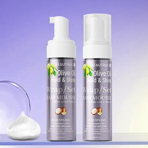 Vente en gros <span class=keywords><strong>Mousse</strong></span> <span class=keywords><strong>pour</strong></span> <span class=keywords><strong>cheveux</strong></span> <span class=keywords><strong>bouclés</strong></span> à l'huile d'olive naturelle à séchage rapide <span class=keywords><strong>pour</strong></span> hommes et femmes <span class=keywords><strong>Mousse</strong></span> coiffante anti-frisottis <span class=keywords><strong>pour</strong></span> tenue de <span class=keywords><strong>cheveux</strong></span> - Product Image 2