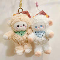 Gantungan Kunci Boneka Domba Lucu 20cm, Boneka Domba Lembut, Hiasan Tas, Gantungan Tali, Dekorasi Kunci Ransel & Meja