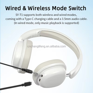 Écouteurs <span class=keywords><strong>sans</strong></span> <span class=keywords><strong>fil</strong></span> pliables SY-T1, vente flash, basses profondes, stéréo HiFi, avec microphones intégrés, effet 3D, casque de jeu - Product Image 4