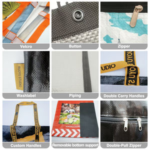 Custom riciclato Pp tessuto tessuto Eco laminato stampa a colori per <span class=keywords><strong>Promo</strong></span> Boutique - Product Image 5