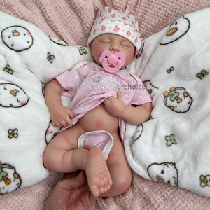 Poupée Bébé Reborn Réaliste Loulou de 50 cm pour Prématuré, Corps Entier en Silicone Souple, pour Fille et Garçon avec Tétine, Soulage l'Anxiété - Product Image 4
