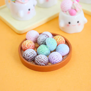 Mini Bolas de Resina con Forma de Bola de Nieve para Helado, Accesorios DIY para Juguetes de Comida, Decoraciones de Escenas, Materiales Creativos para Manualidades DIY - Product Image 3