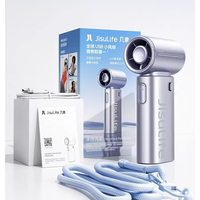 Ventilateur portable à turbine JisuLife Life9, batterie 5000 mAh, cinq vitesses, rechargeable par USB, design portable, pour la maison et la voiture – Cadeau idéal