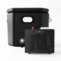 Baignoire de Plongée Froide Intégrée US Swift Shipping All-in-One avec Mini Refroidisseur Portable pour Thérapie par le Froid