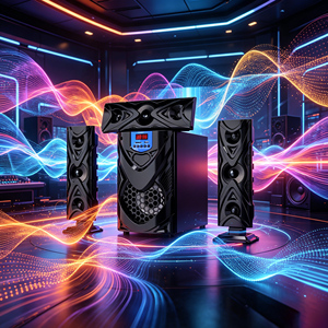 D-04 Sistema di Altoparlanti <span class=keywords><strong>Bluetooth</strong></span> 3.1 Multimediale con Potente Subwoofer, Sistema Audio Surround <span class=keywords><strong>HiFi</strong></span> per Casa e Feste - Product Image 2
