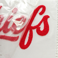 Patchs thermocollants en chenille moelleuse à lettres découpées au laser, grand format, pour vêtements et t-shirts, motif religieux personnalisé 2026