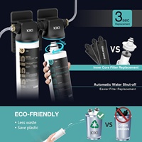 Filter Air Pra-Pemurnian DW15 di Bawah Wastafel dari Kiki Water Filter, Menghilangkan Timbal dan Fluorida