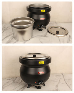 หม้อซุปสองชั้นไฟฟ้าสำหรับต้มซุปและน้ำเชื่อมทำจากโรงงานในจีนบุฟเฟ่ต์โรงแรมมีความจุสูง - Product Image 6