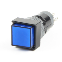 HABOO 10mm Petit Bouton Poussoir Rond 12v Illuminé en Plastique